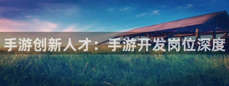 恩佐娱乐1：手游创新人才：手游开发岗位深度